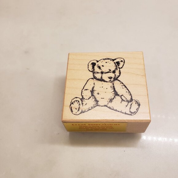 Great Impressions Teddy Bear Rubber Stamp - Picture 1 of 4
